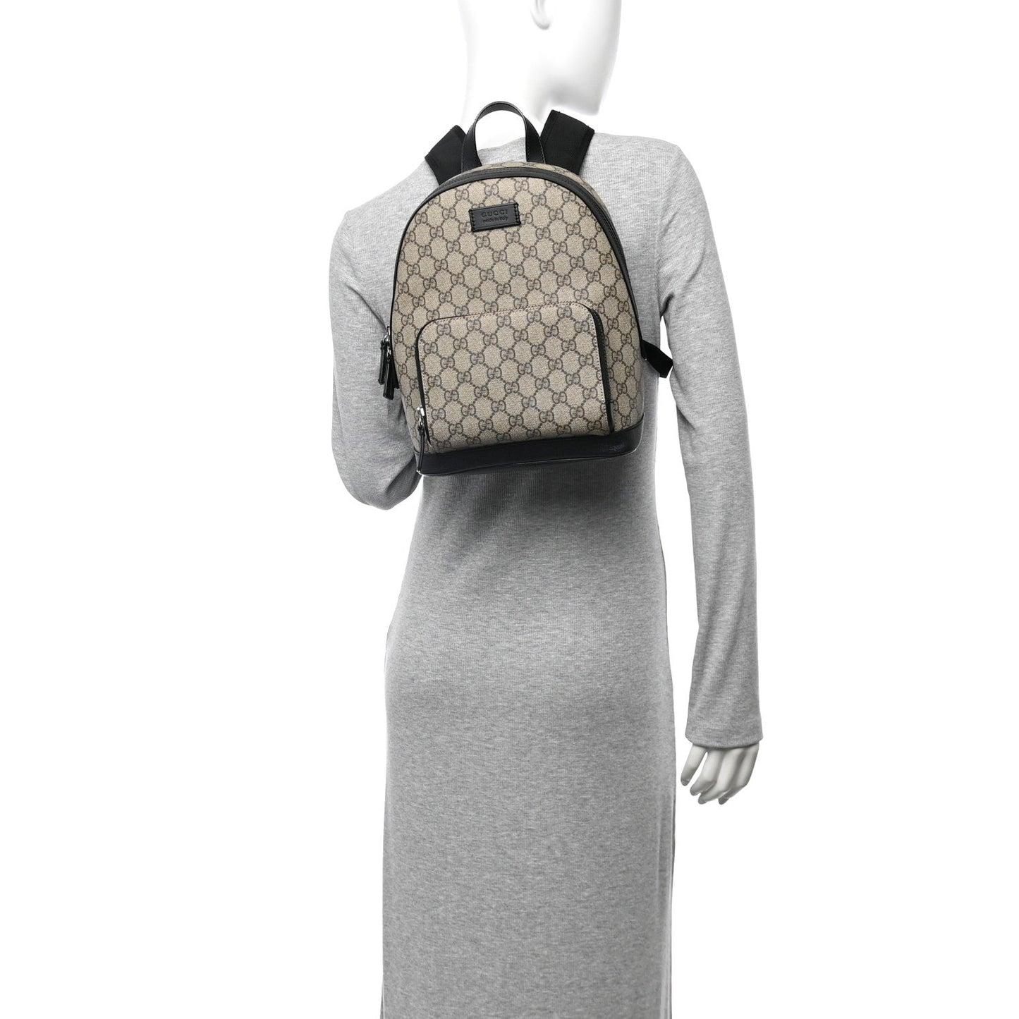 Gucci GG Supreme Monogram Small Eden Day Backpack Black
