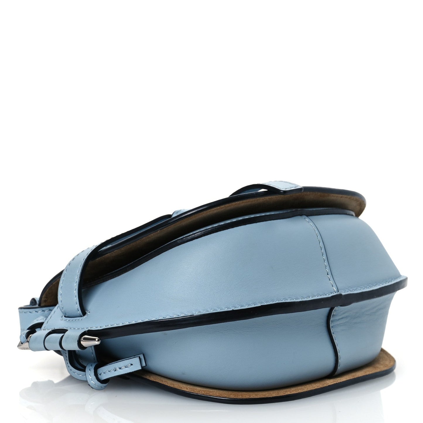 Loewe Calfskin Jacquard Mini Gate Dual Bag Dusty Blue