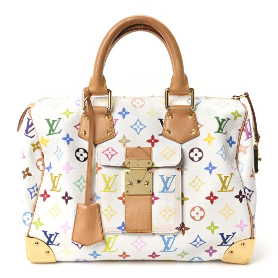 Louis Vuitton Monogram Multicolor Speedy 30 White