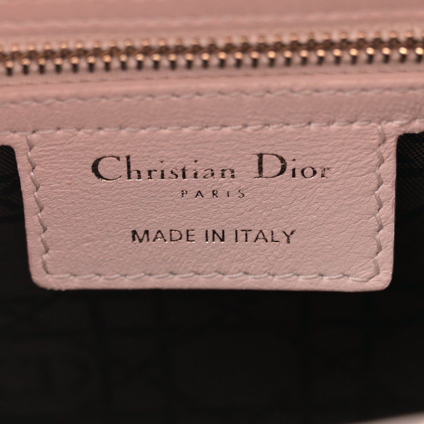 Christian Dior Lambskin Cannage Medium Lady Dior Light Pink