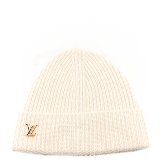 Louis Vuitton Cashmere LV Spark Beanie White