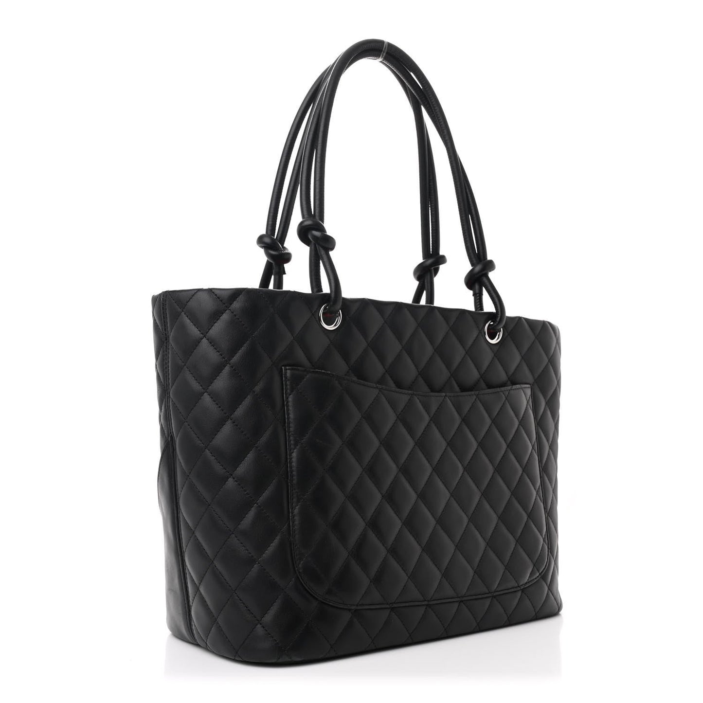 Chanel Calfskin Quilted Large Cambon Tote Black