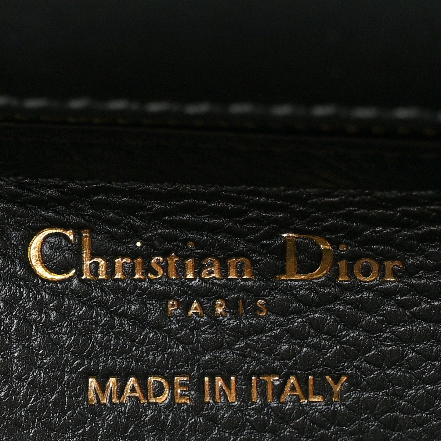 Christian Dior Calfskin Cannage Medium Caro Bag Black