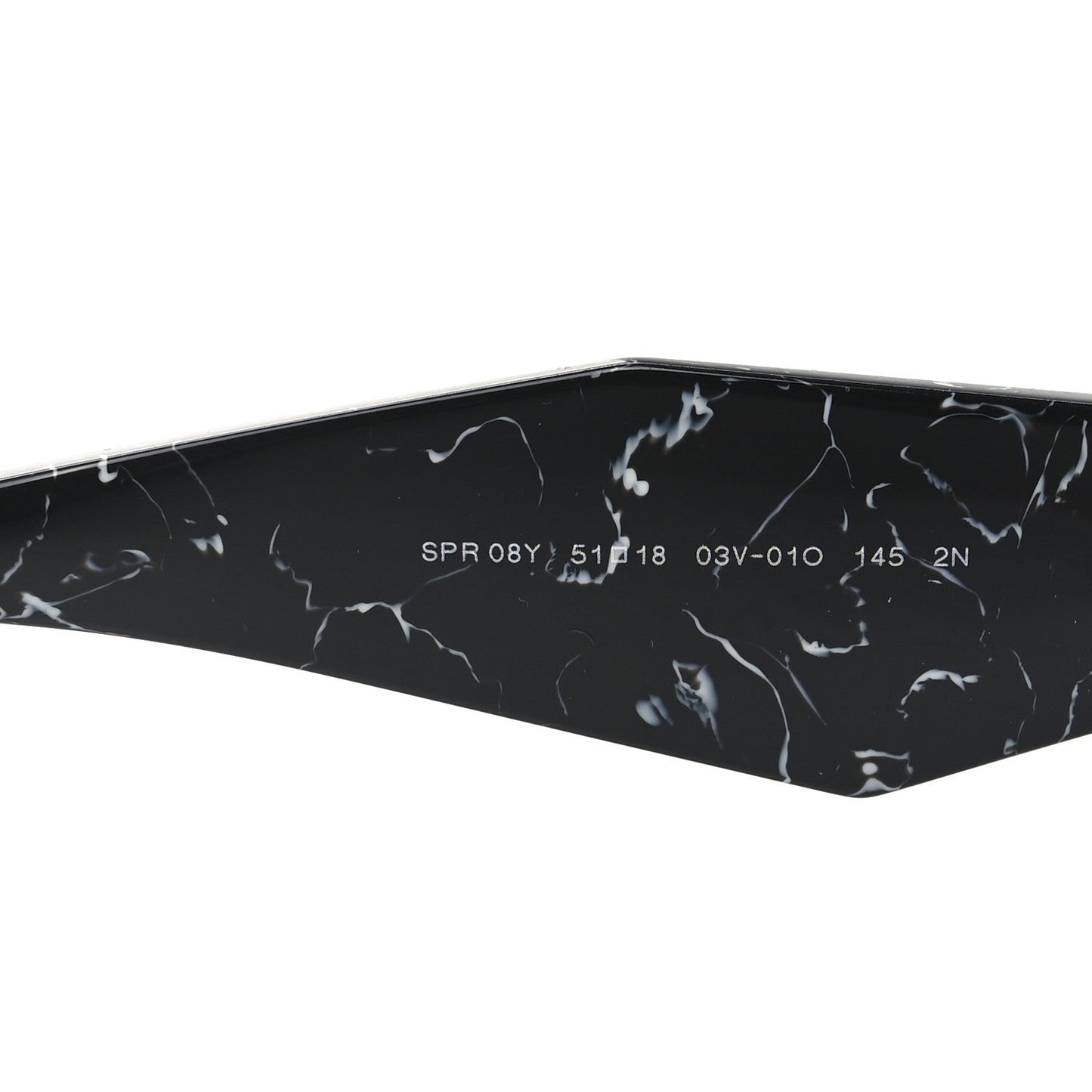 Prada Acetate Symbole Sunglasses SPR 08Y Havana Black White