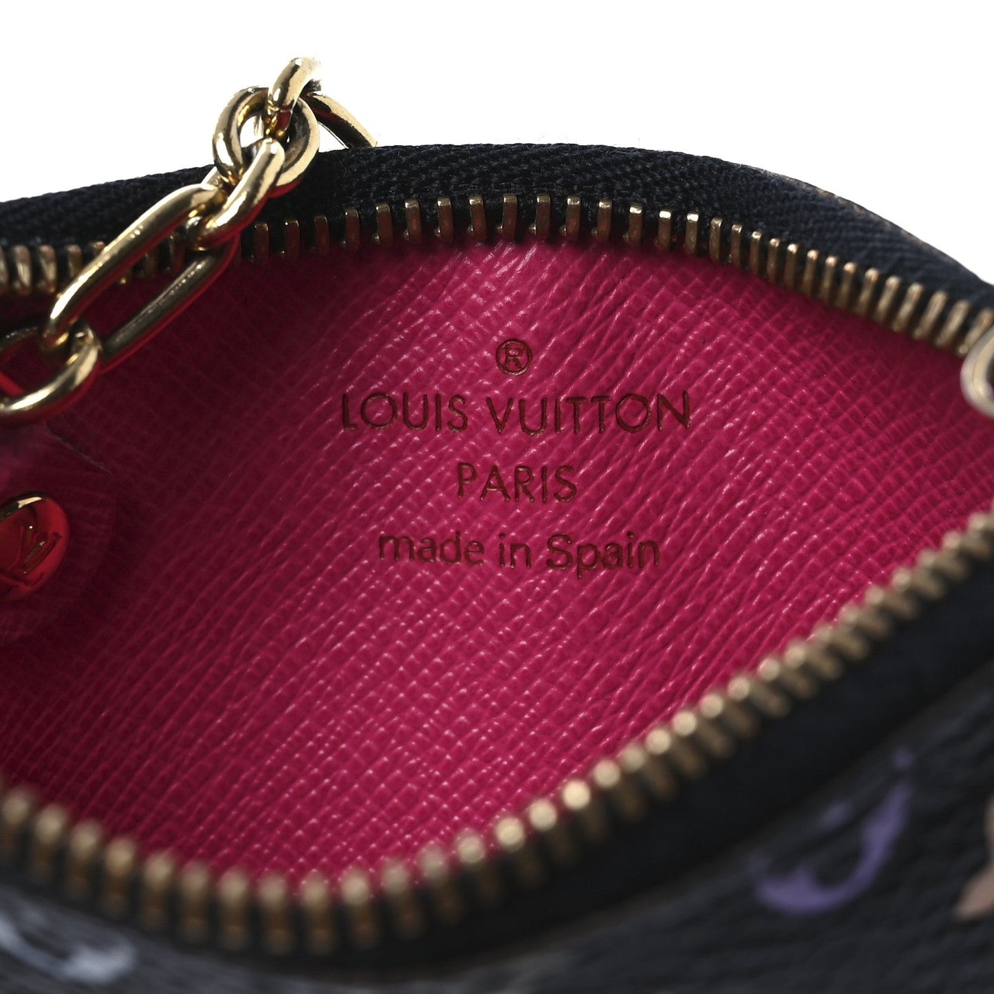 Louis Vuitton Monogram Multicolor Key Pouch Black Grenade