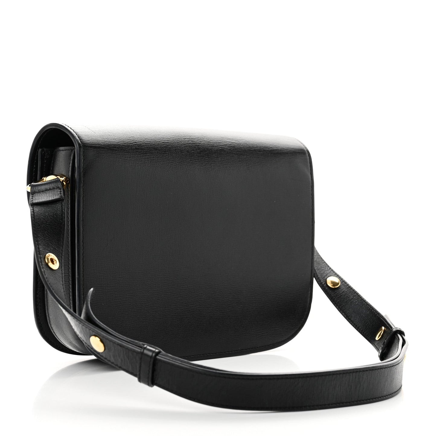 Gucci Azalea Calfskin Horsebit 1955 Shoulder Bag Black