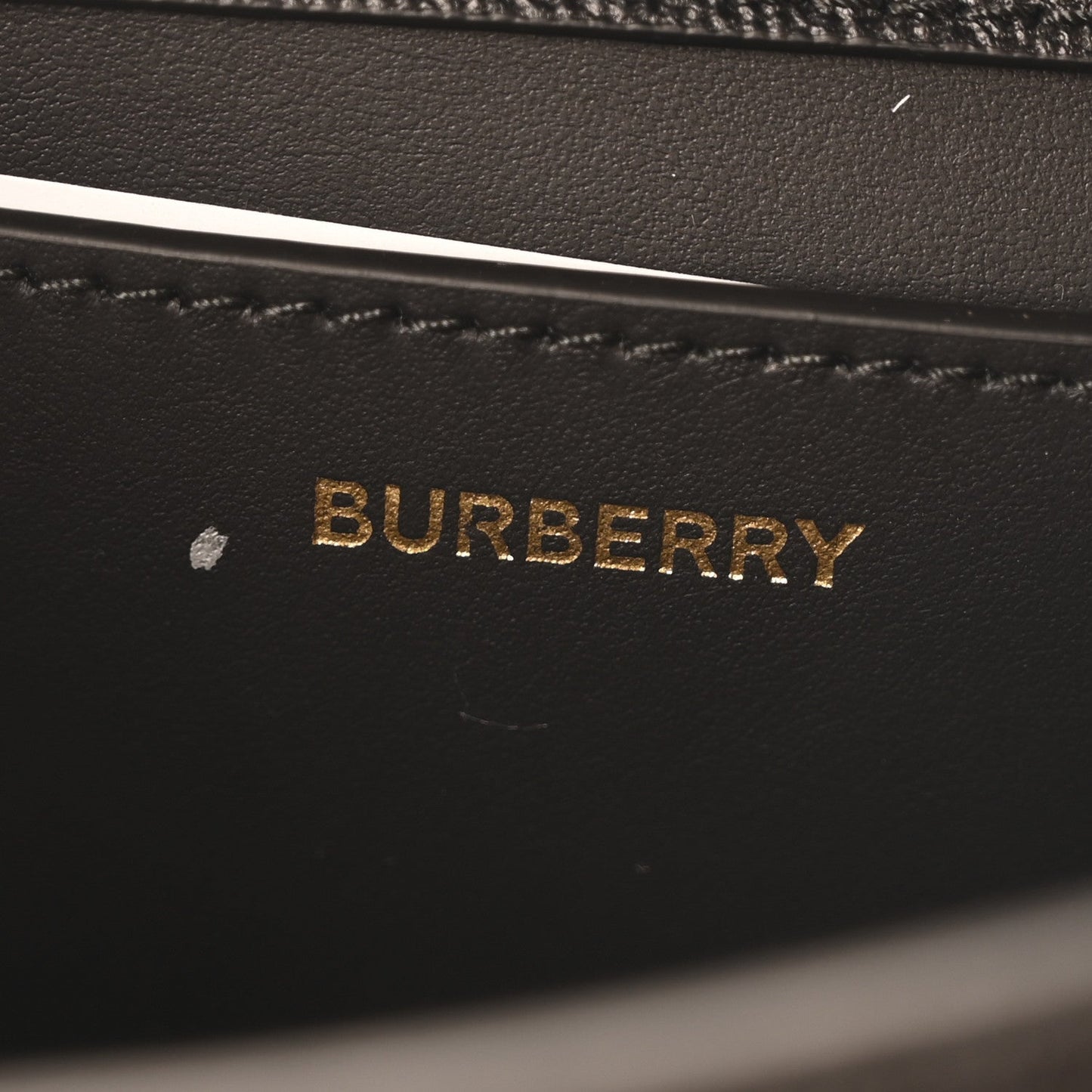 Burberry Grained Calfskin House Check Small Madison Shoulder Bag Black
