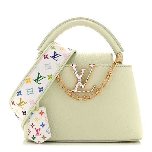 Louis Vuitton LV TM Taurillon Mini Capucines Green