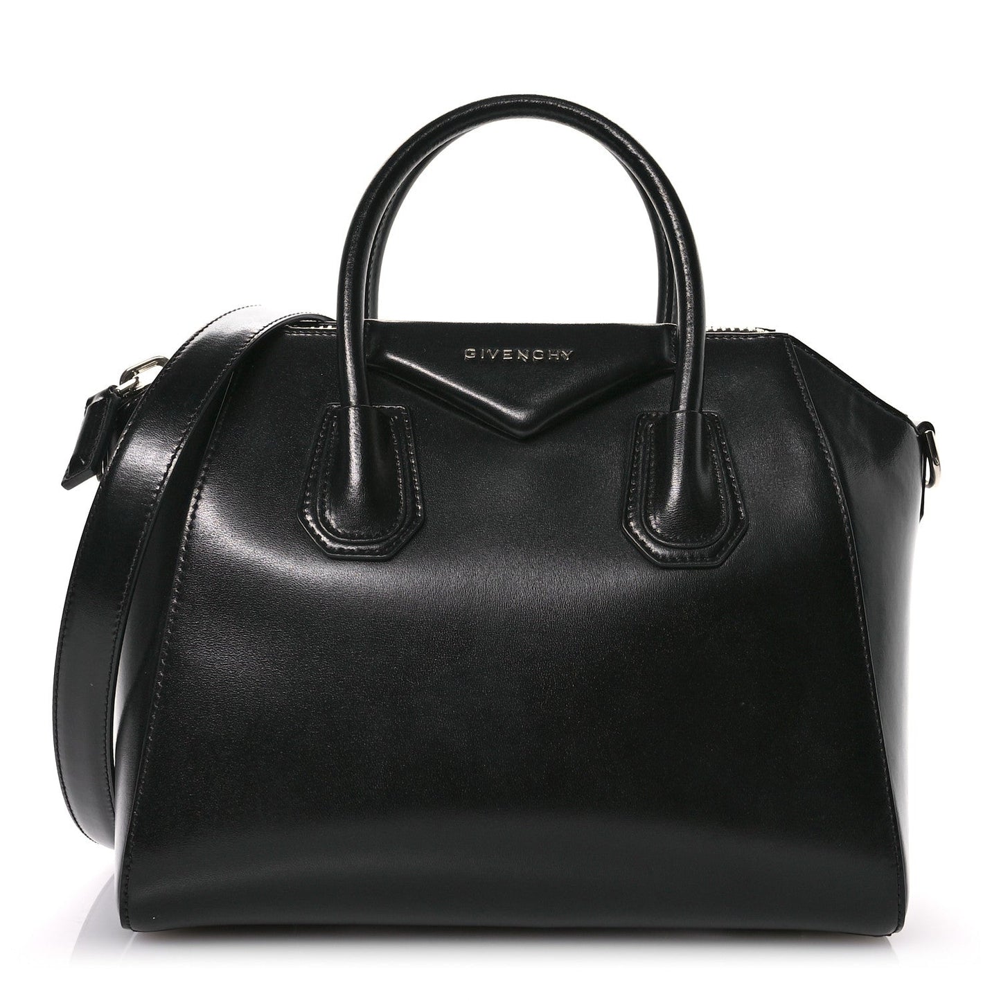 Givenchy Shiny Lord Calfskin Small Antigona Black