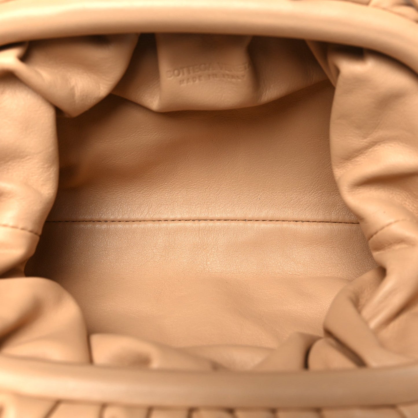 Bottega Veneta Butter Calfskin The Mini Pouch Almond