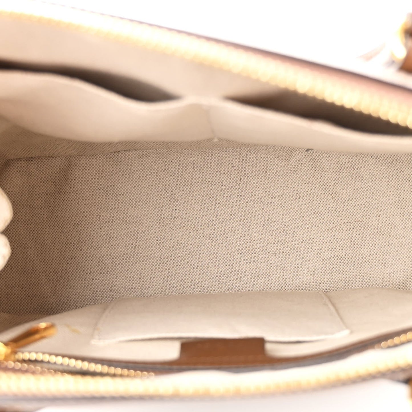 Gucci GG Supreme Monogram Azalea Calfskin Boutique Horsebit 1955 Top Handle Bag Beige Ebony Brown Sugar