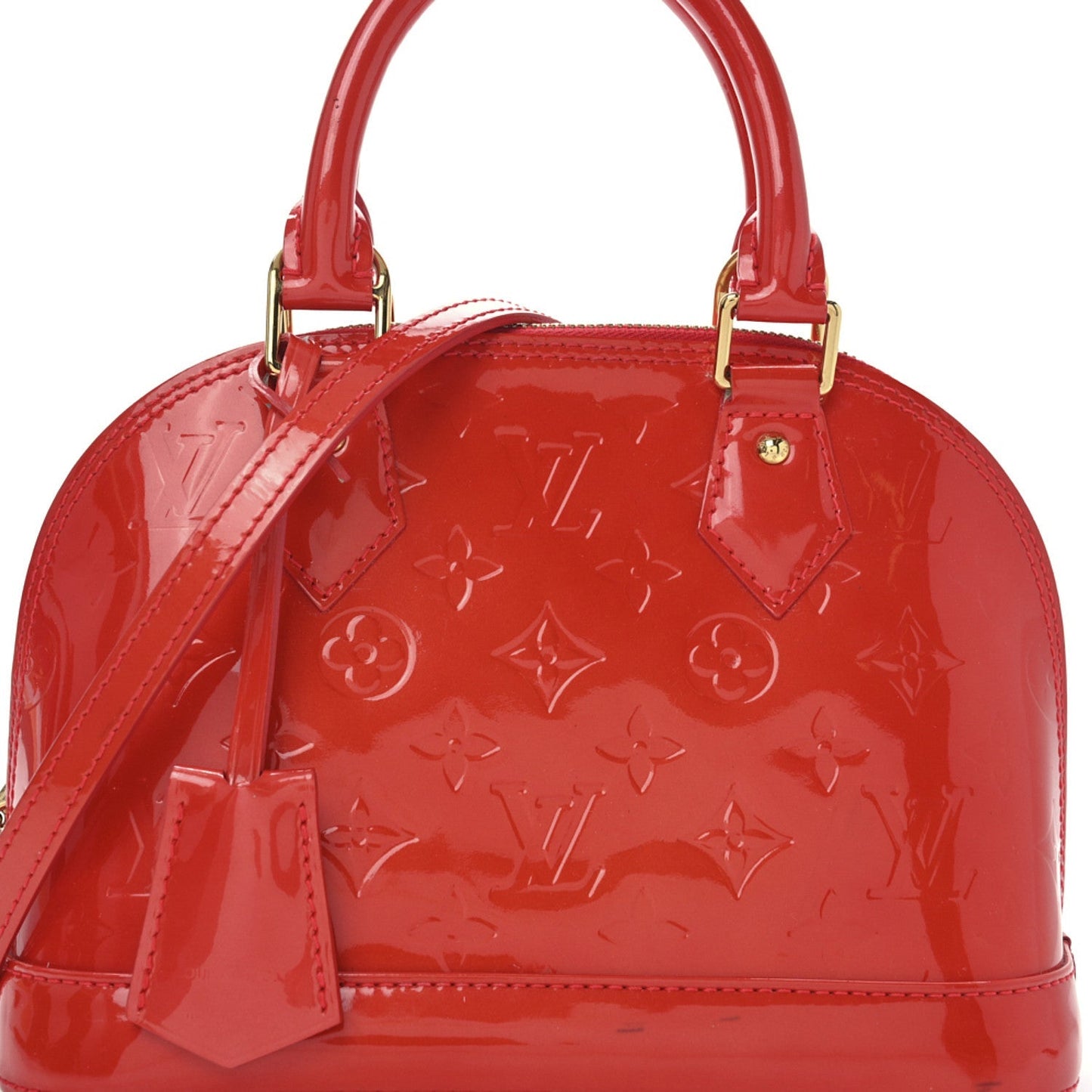Louis Vuitton Vernis Alma BB Rose Litchi