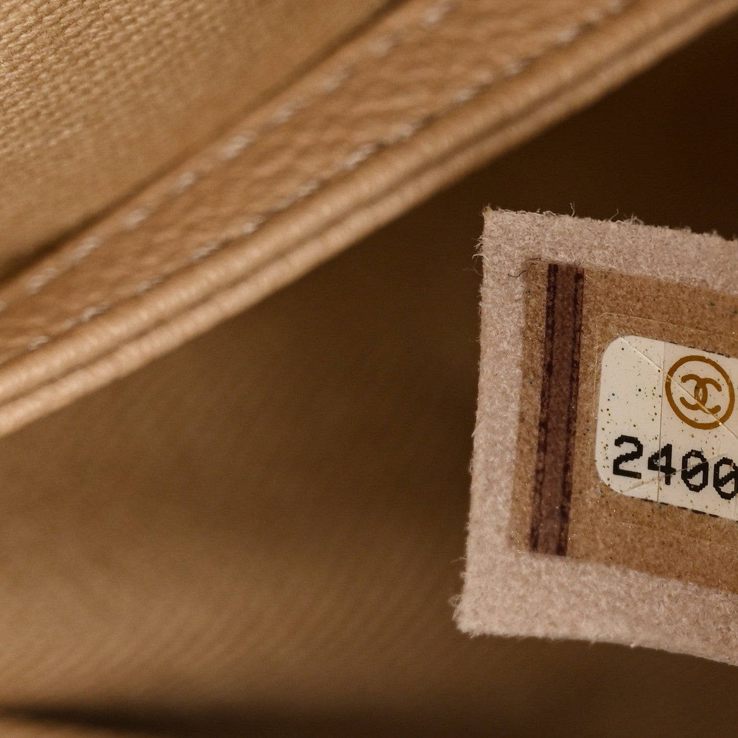 Chanel Caviar Stitched Shopping Tote Beige