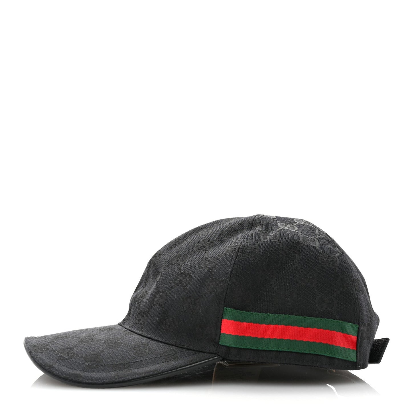 Gucci Monogram Web Baseball Hat XL Black