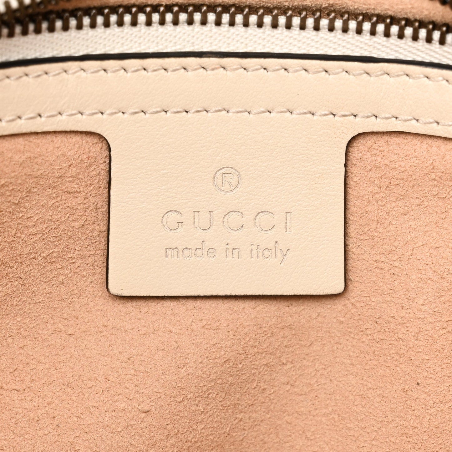 Gucci Calfskin Matelasse Small GG Marmont Shoulder Bag White