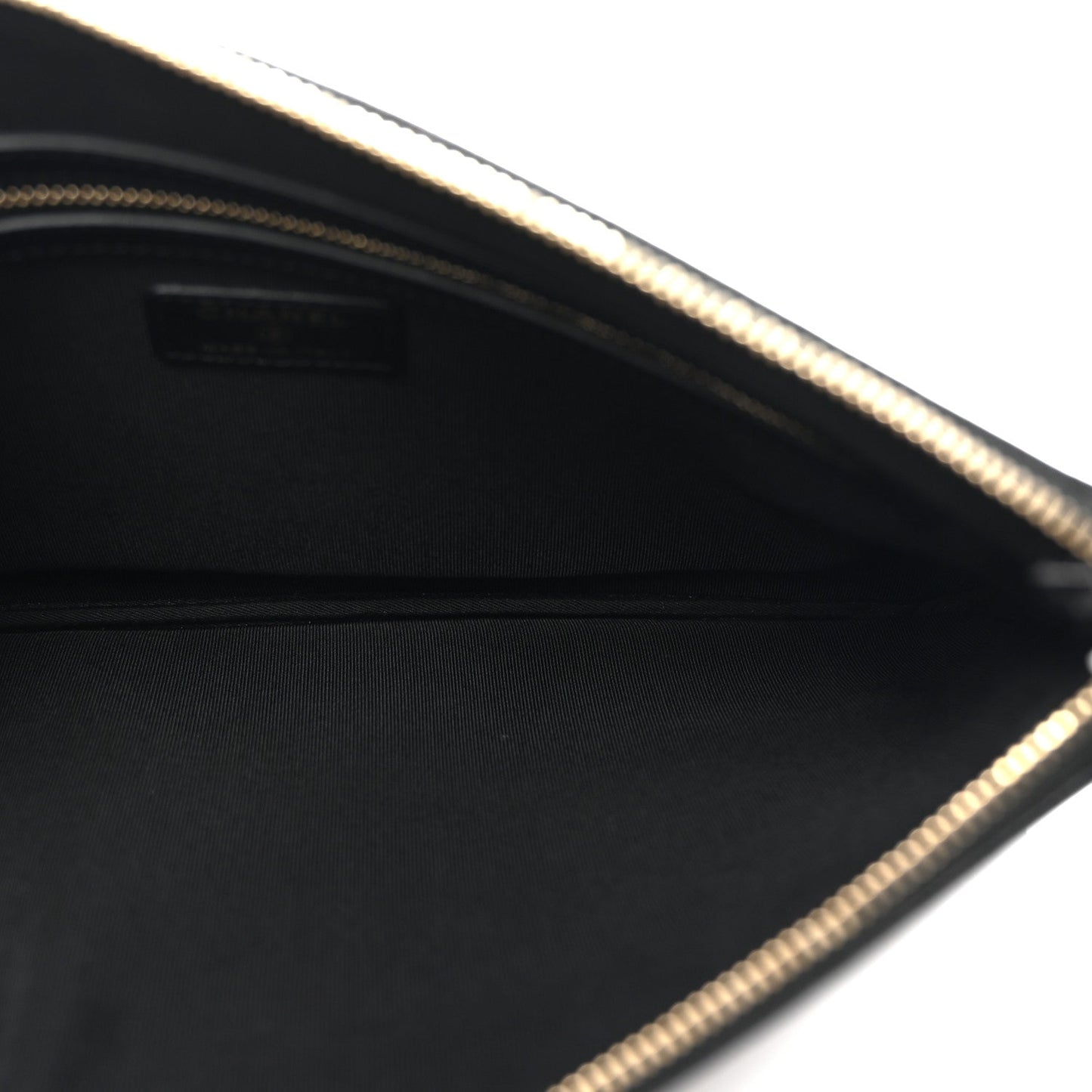 Chanel Caviar Studded Medium Deauville Pouch Black