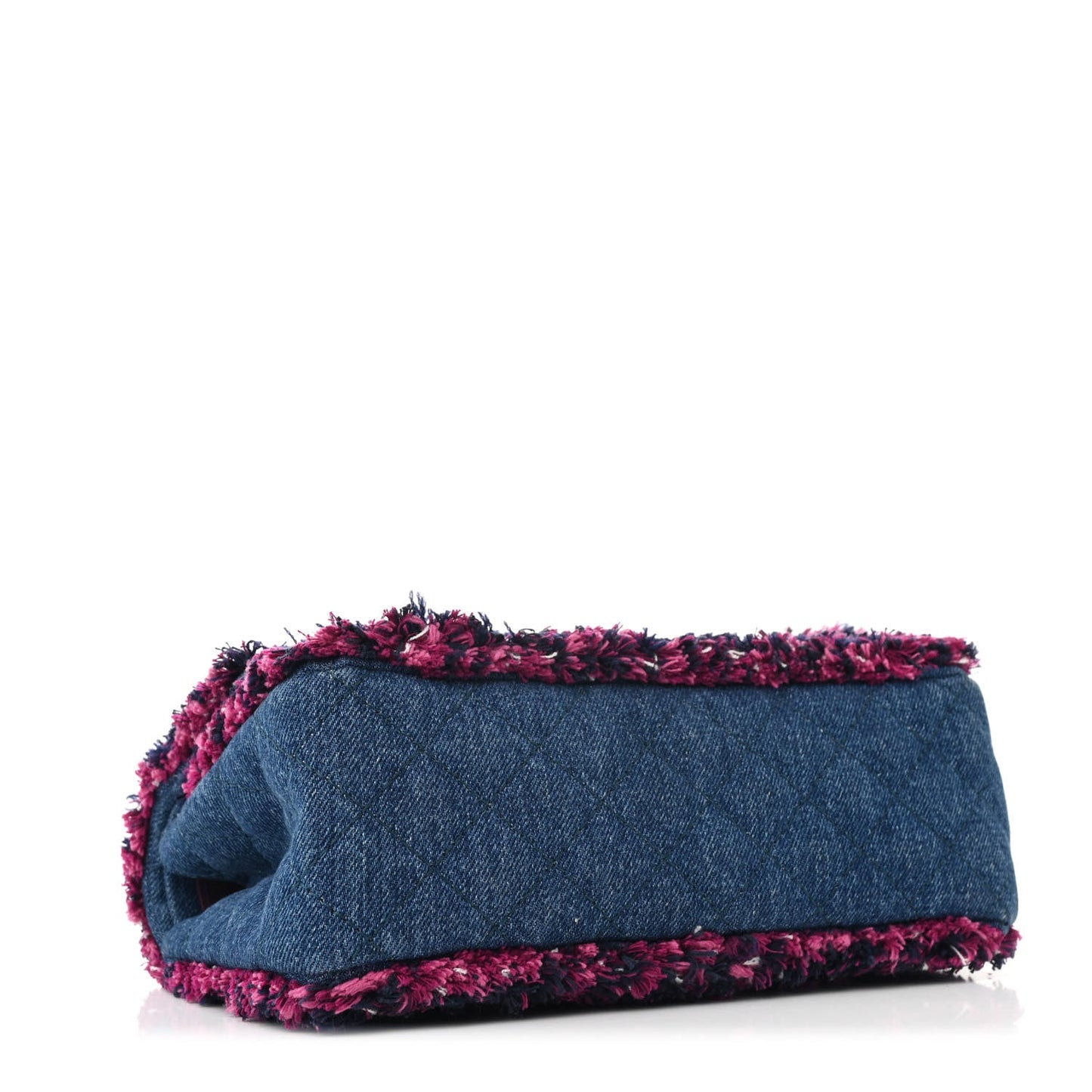 Chanel Denim Tweed 2.55 Reissue 225 Flap Blue Dark Pink