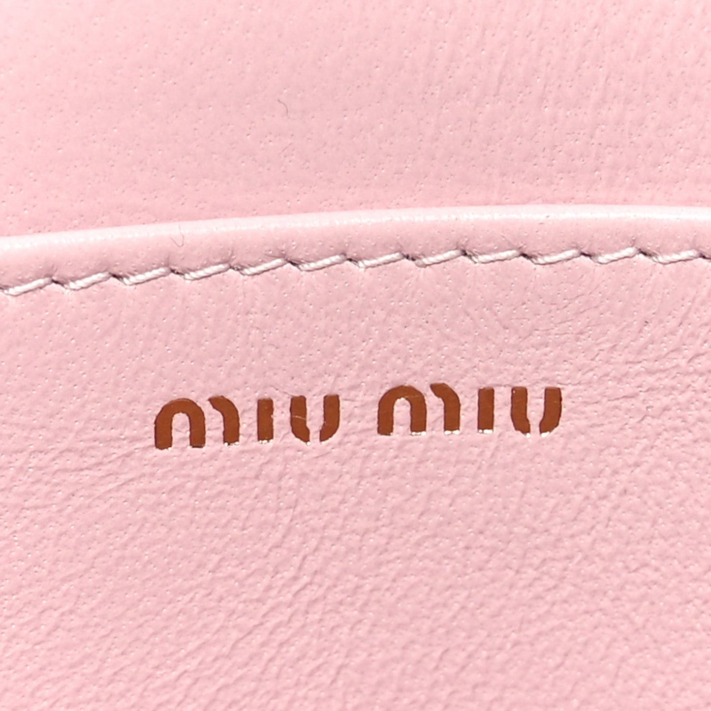 Miu Miu Nappa Matelasse Mini Chain Bag Alabastro