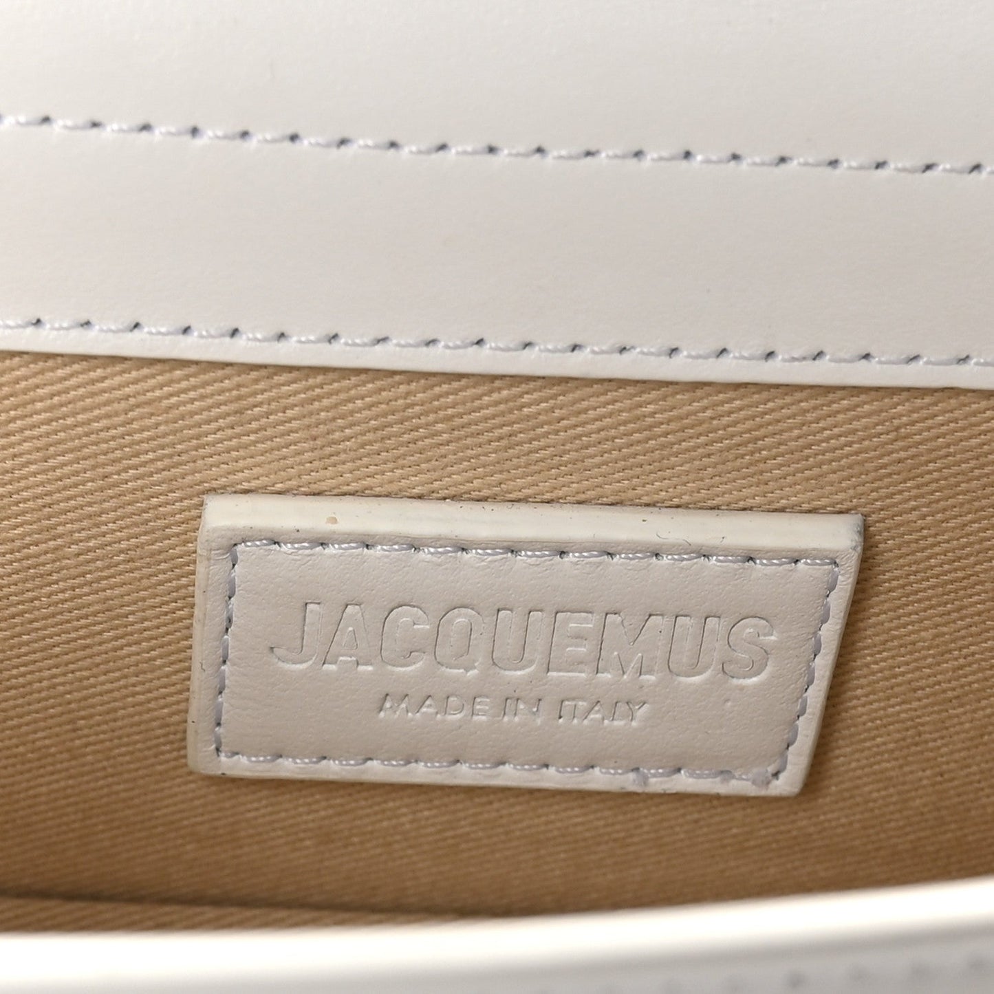 Jacquemus Smooth Calfskin Le Bambino White