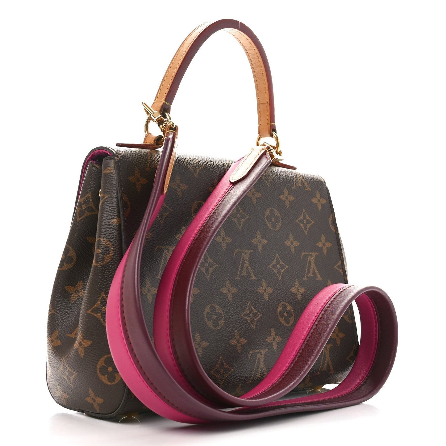 Louis Vuitton Monogram Cluny BB Bordeaux Fuchsia
