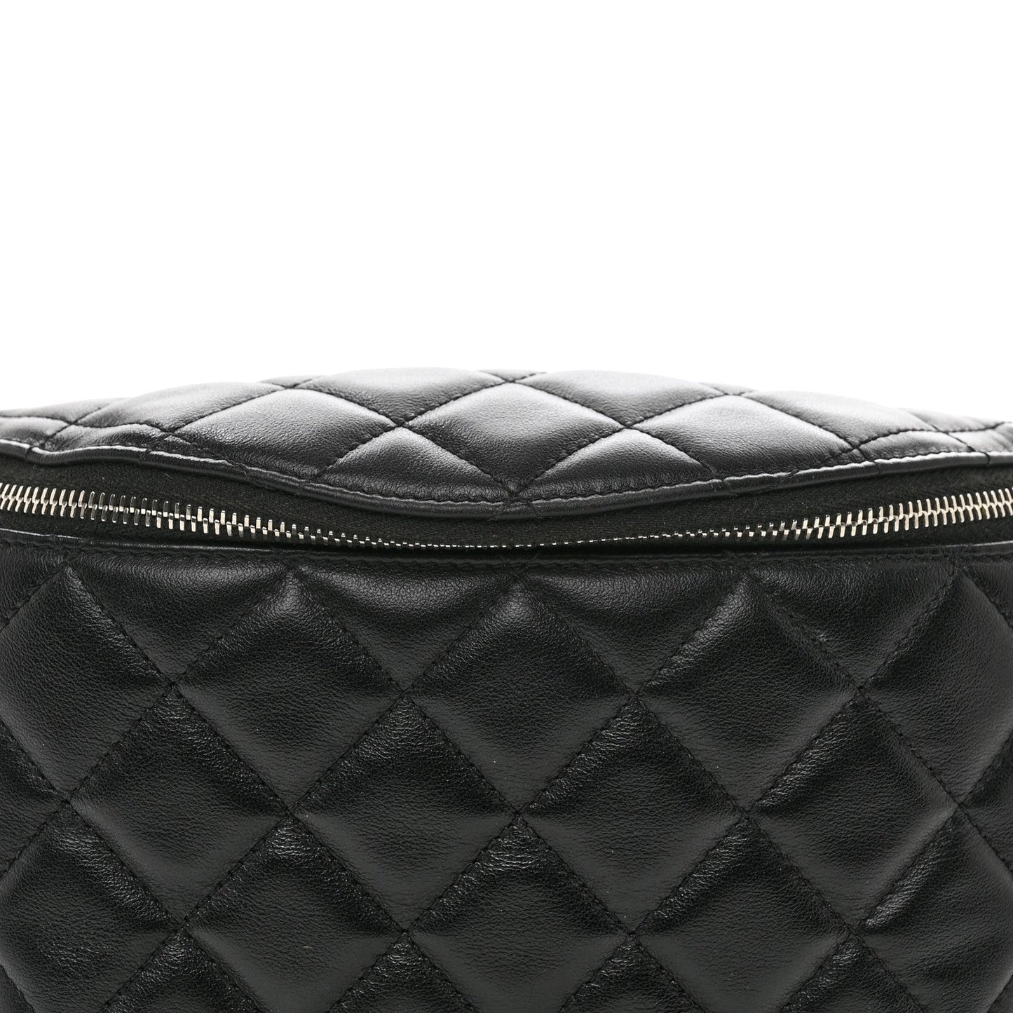 Chanel Calfskin Quilted Waist Belt Bag Black