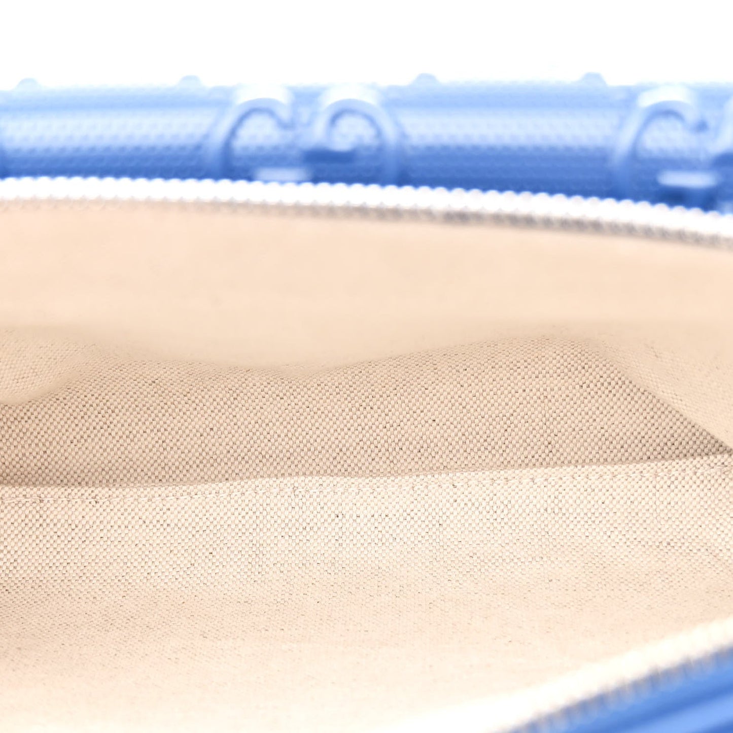 Gucci Calfskin GG Tennis Embossed Pocket Belt Bag Metal Blue