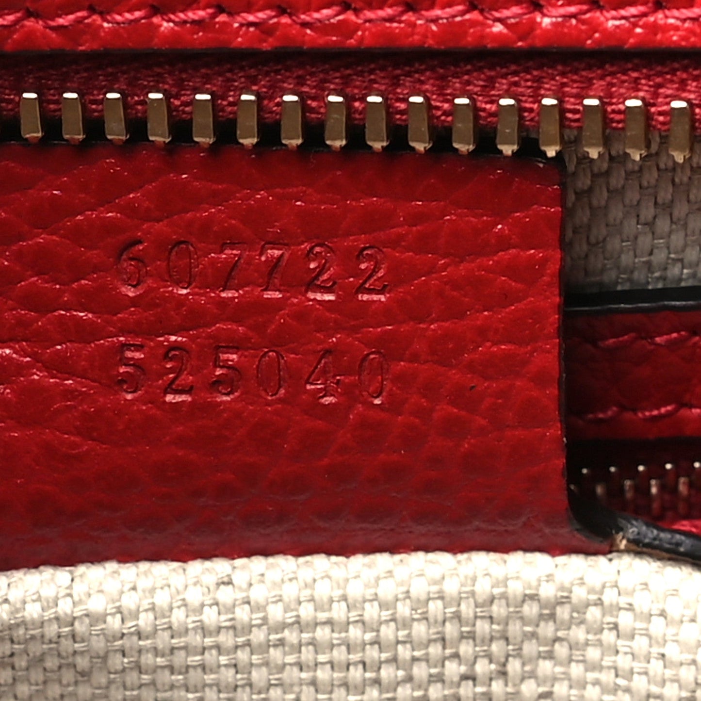 Gucci Dollar Calfskin Medium Soho Top Handle Satchel Hibiscus Red