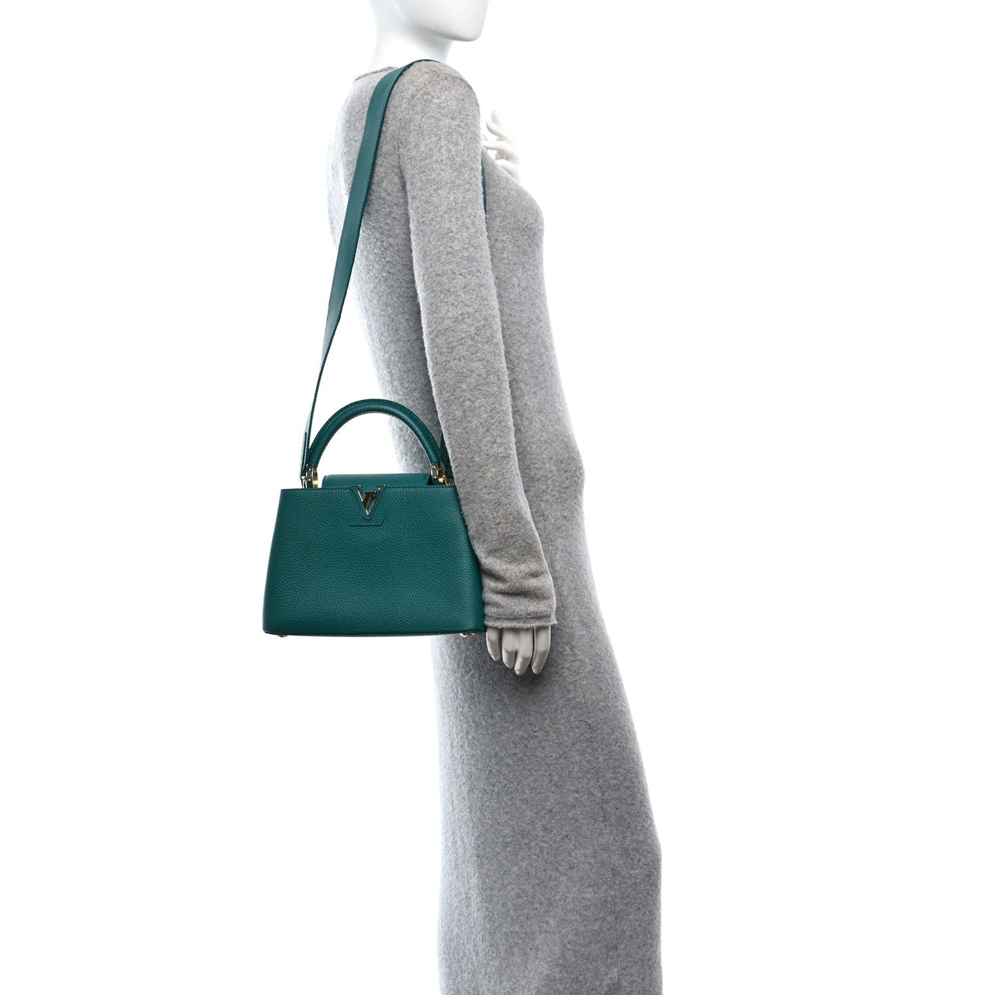 Louis Vuitton Taurillon Capucines BB Emerald