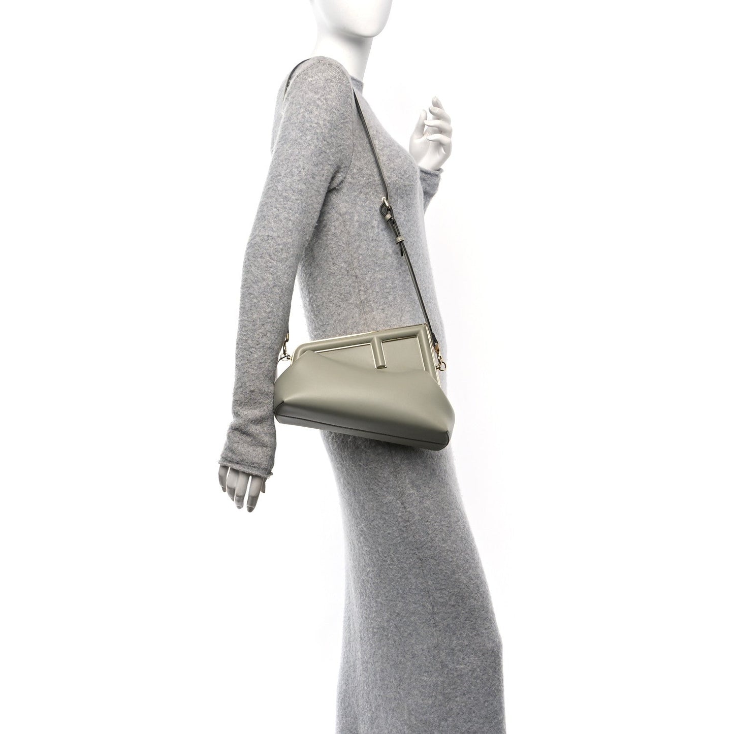 Fendi Shiny Nappa Midi First Green Tea