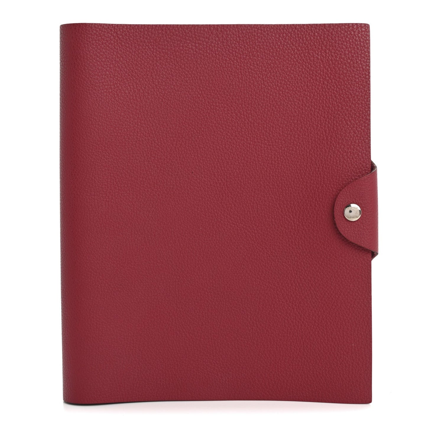 Hermes Togo Ulysse MM Notebook Cover Rouge Grenat