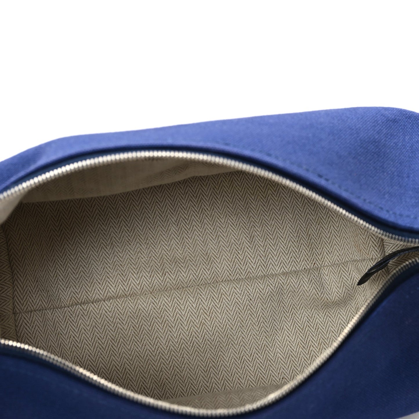Hermes Canvas Small Bride-A-Brac Pouch Marine