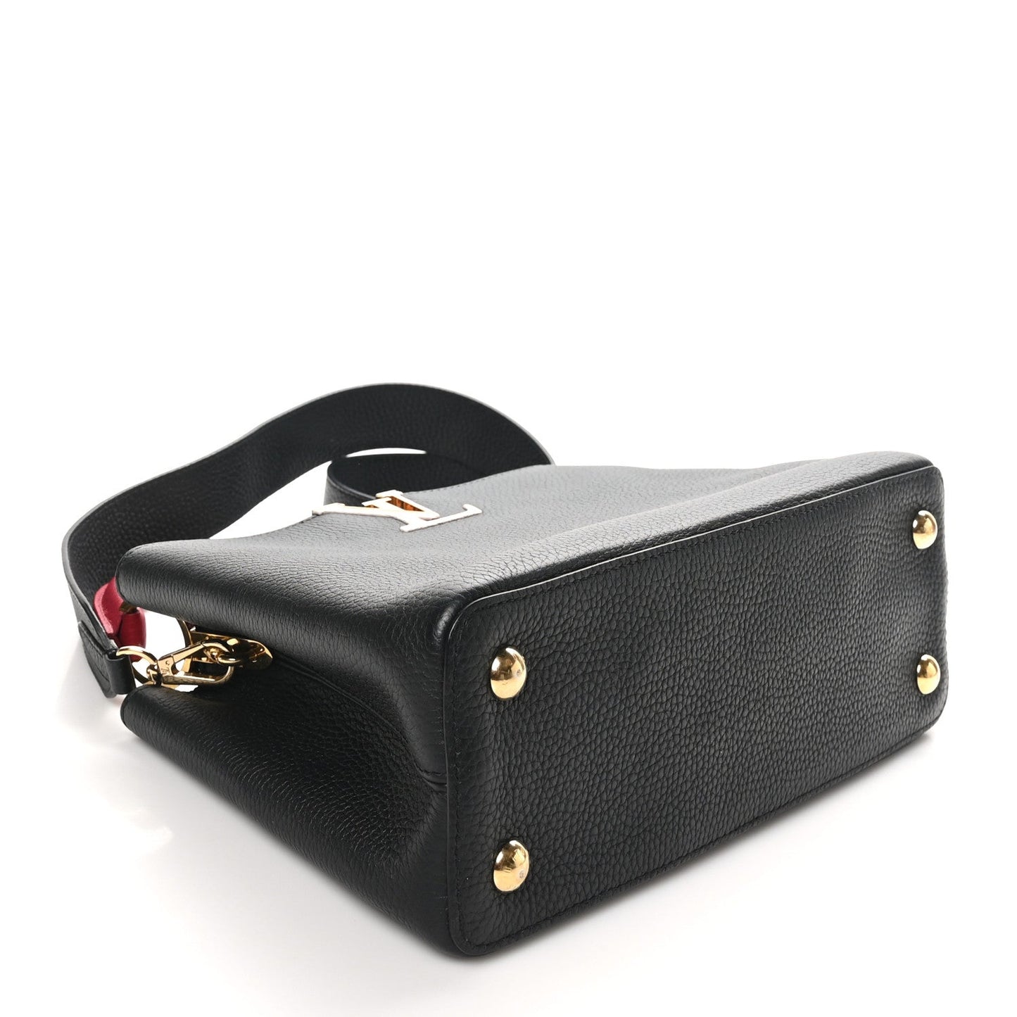 Louis Vuitton Taurillon Capucines MM Arizona Black Arizona Beige Ruby Red