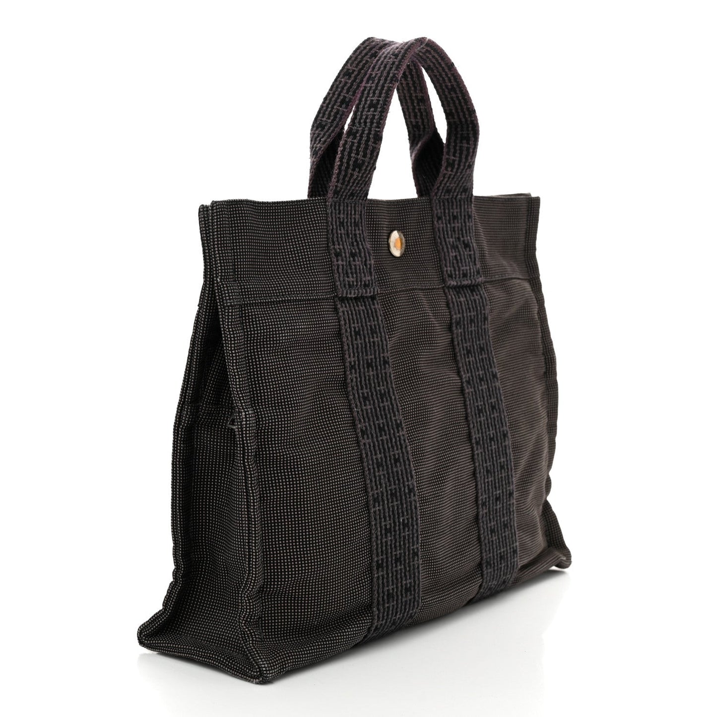 Hermes Canvas Herline PM Tote Grey