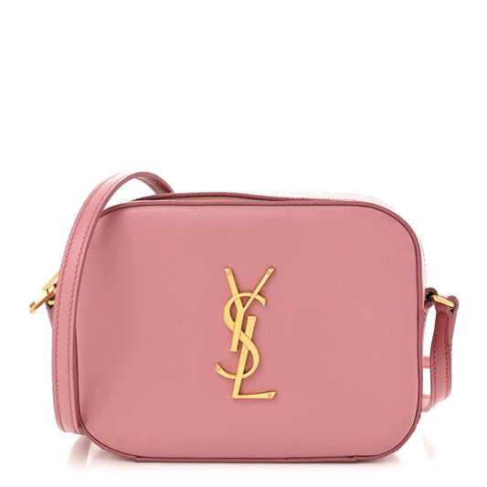 Saint Laurent Grain De Poudre Small Classic Monogram Camera Bag Old Rose