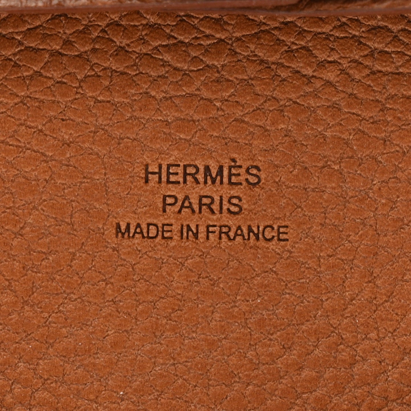 Hermes Barenia Faubourg Bastia Coin Purse Fauve