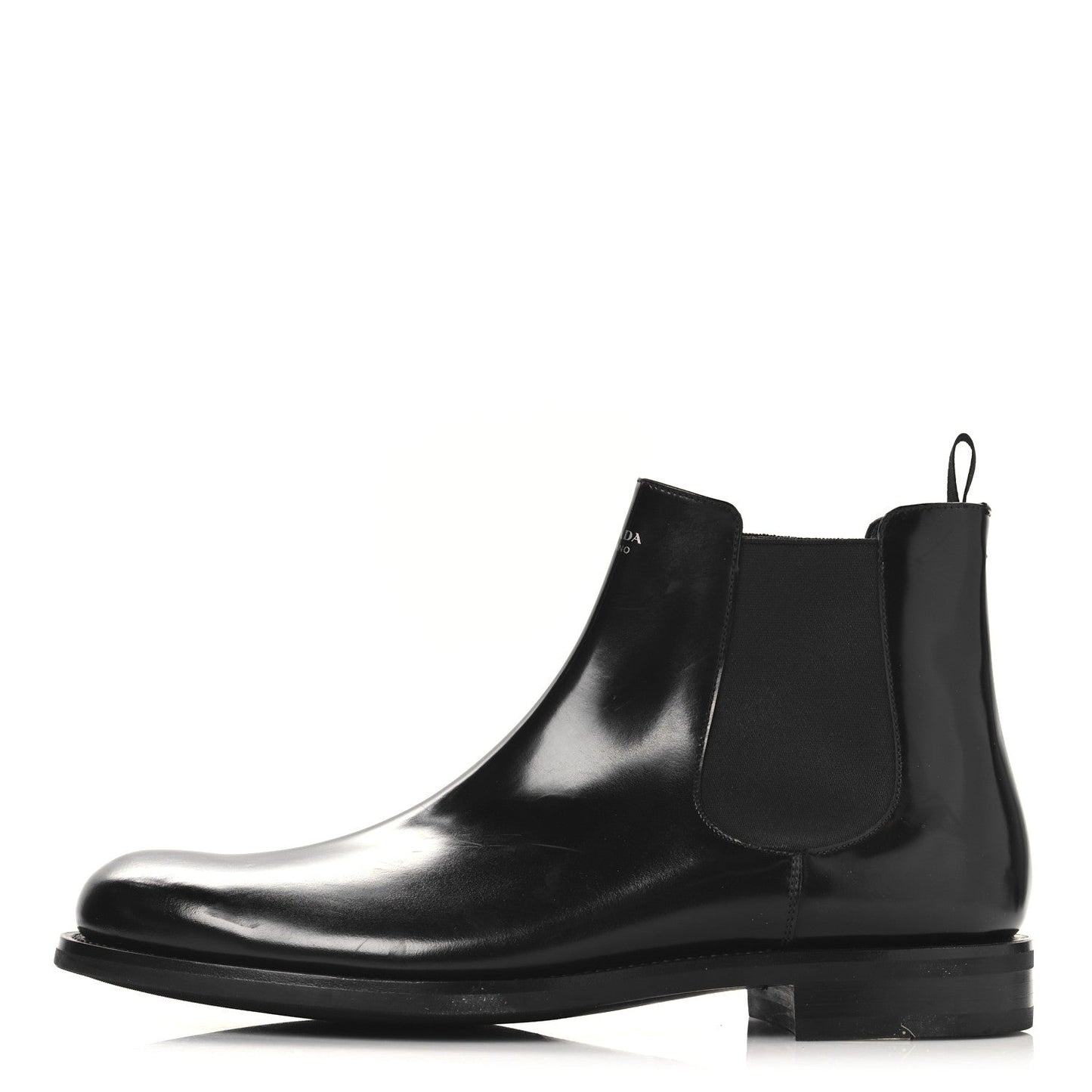 Prada Spazzolato Mens Chelsea Boots 12 Black