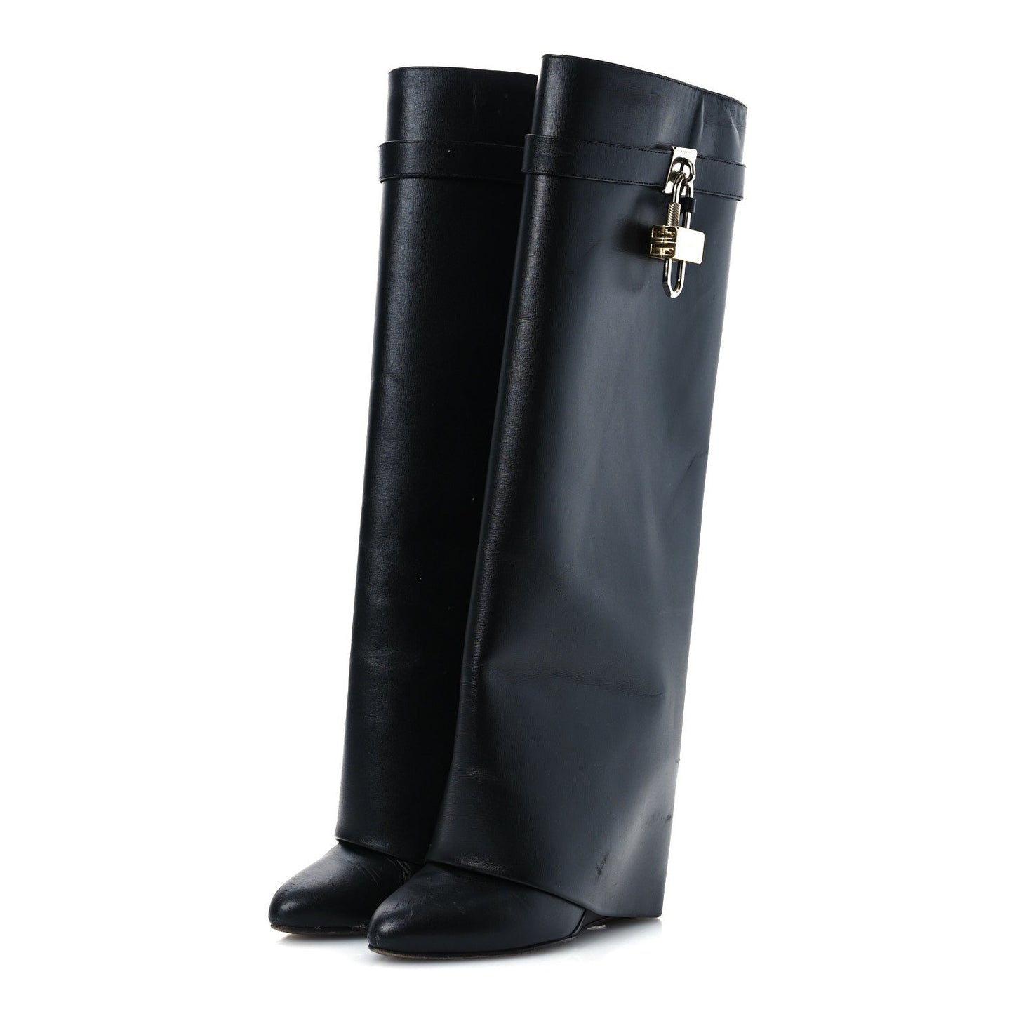 Givenchy Calfskin Shark Lock Pant Boots 38.5 Black