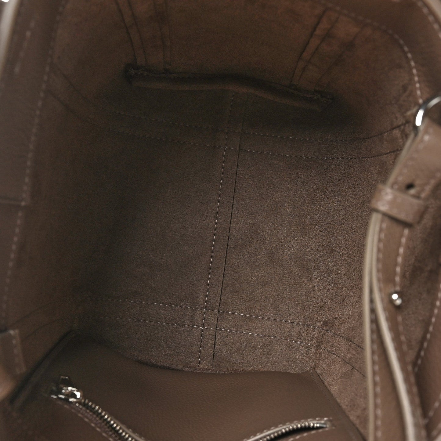 Balenciaga Grained Calfskin XS Everyday North South Shoulder Tote Bag Brown