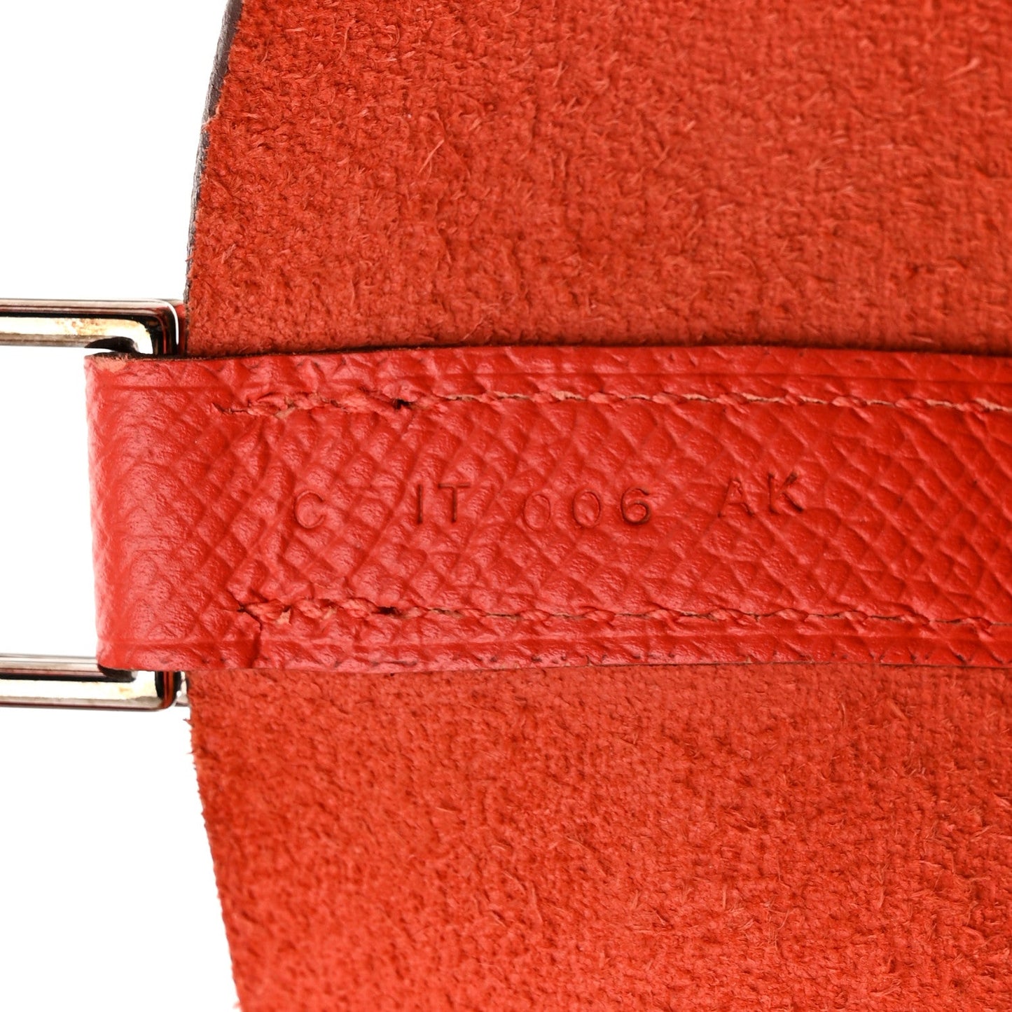 Hermes Epsom Tressage De Cuir Picotin Lock 22 MM Rouge Coeur Bleu du Nord Rouge H