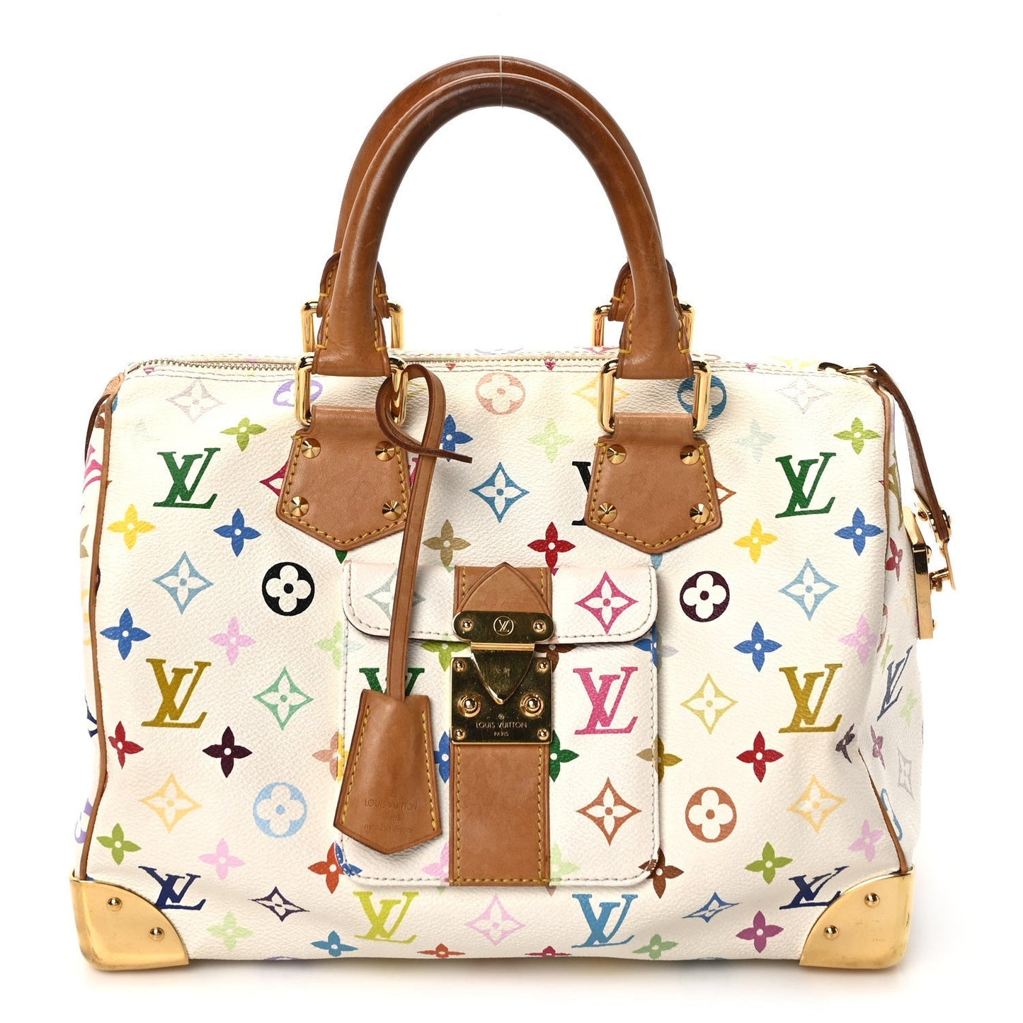 Louis Vuitton Monogram Speedy 30 White