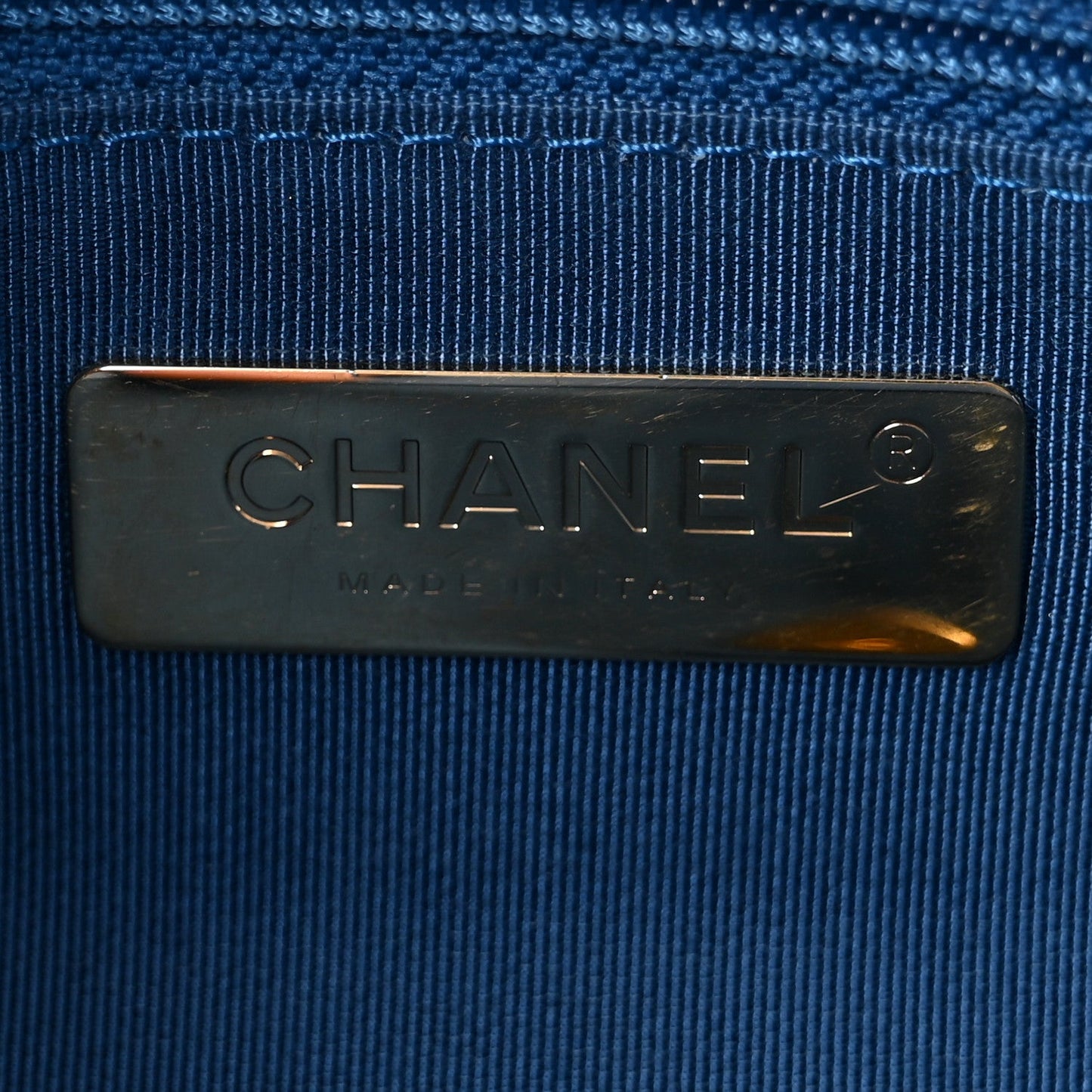 Chanel Lambskin Quilted Medium 19 Flap Blue