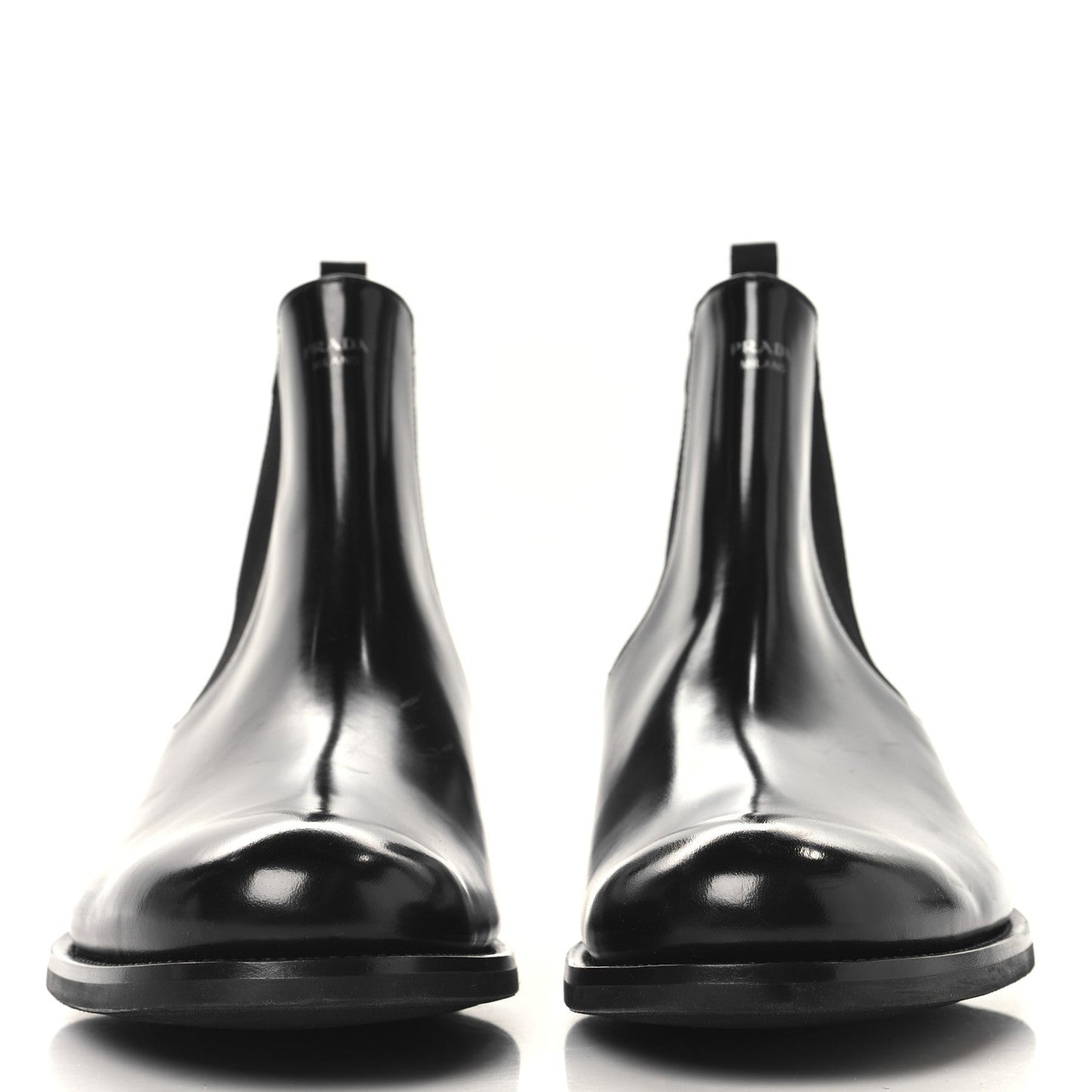 Prada Spazzolato Mens Chelsea Boots 12 Black
