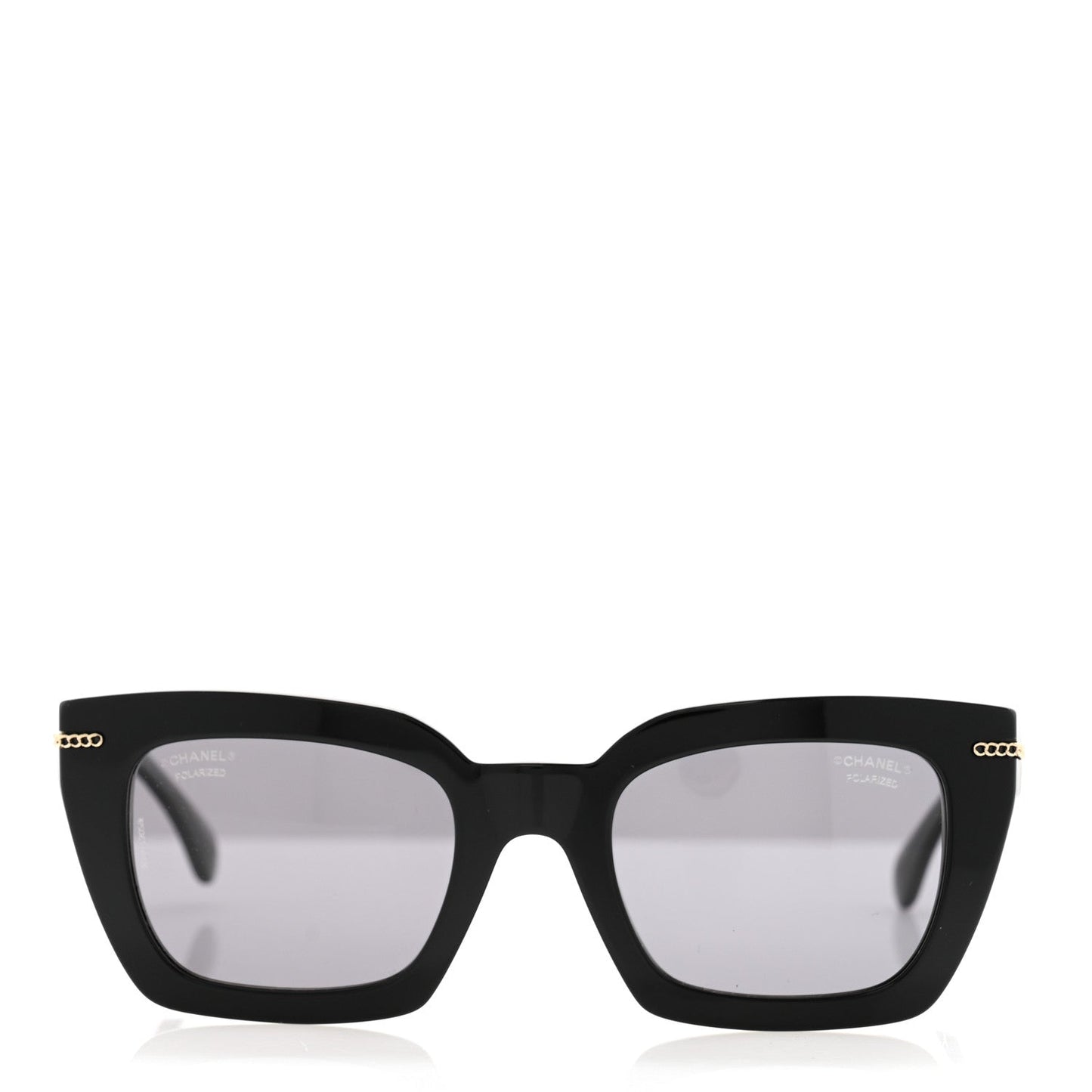 Chanel Acetate Square Sunglasses 5509-A Black