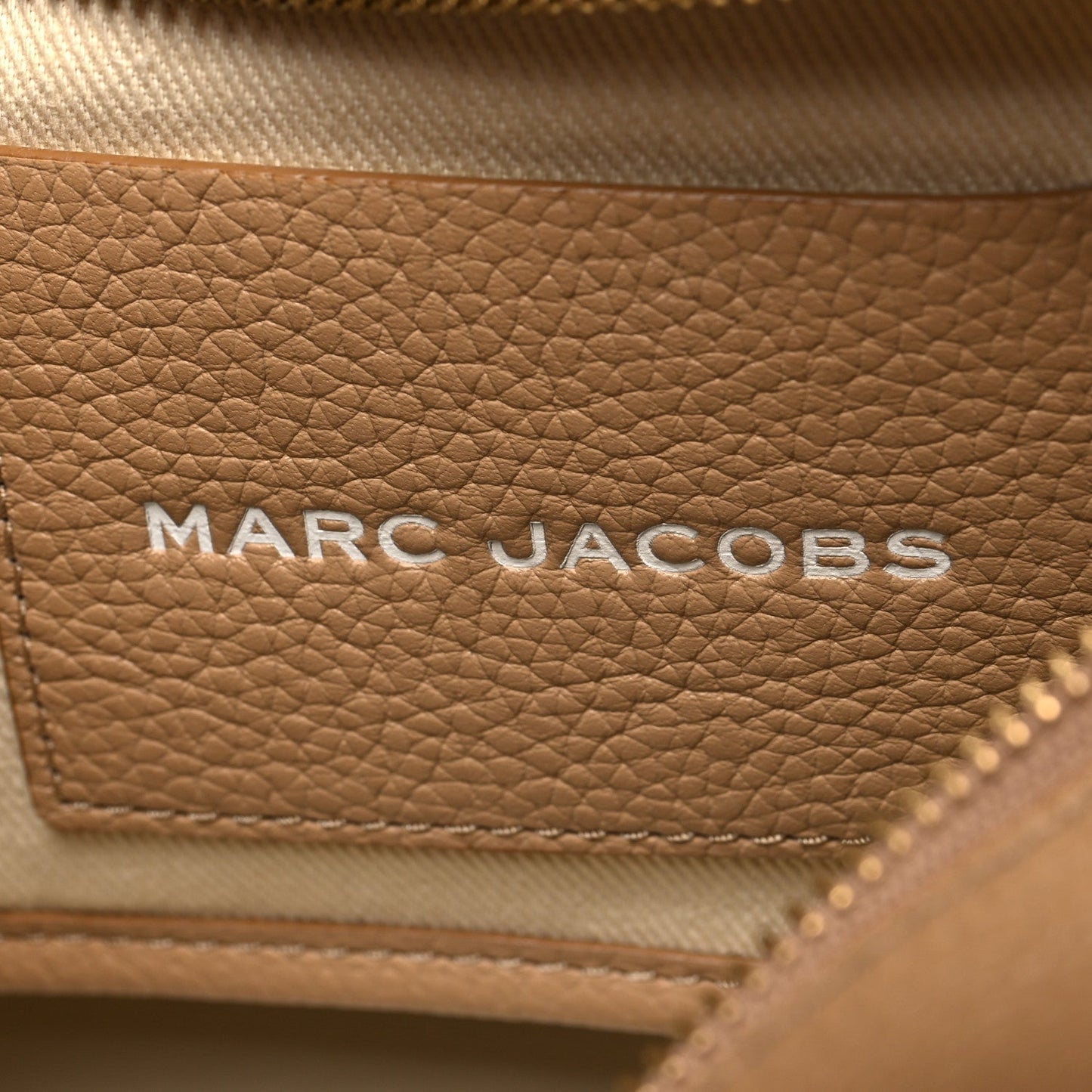 Marc Jacobs Grained Calfskin Small The Tote Camel