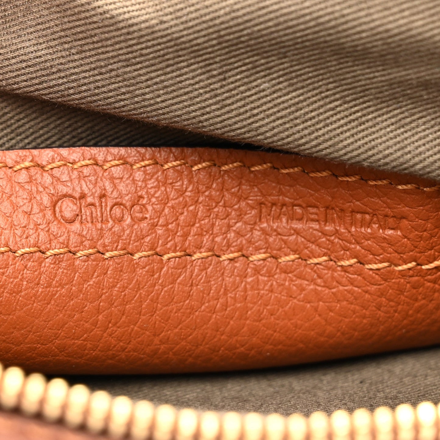 Chloe Calfskin Mini Marcie Satchel Tan