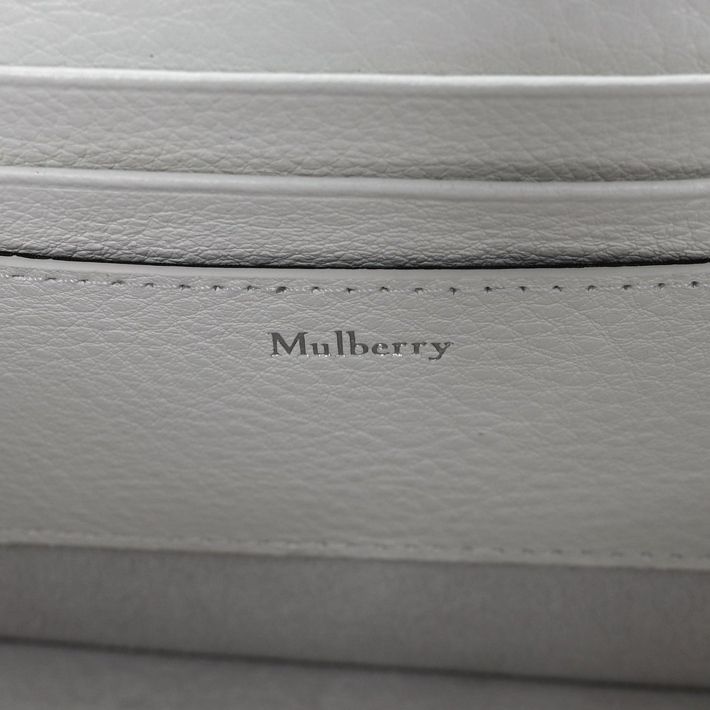 Mulberry MULBERRY Small Classic Grain Amberley Top Handle Crossbody White