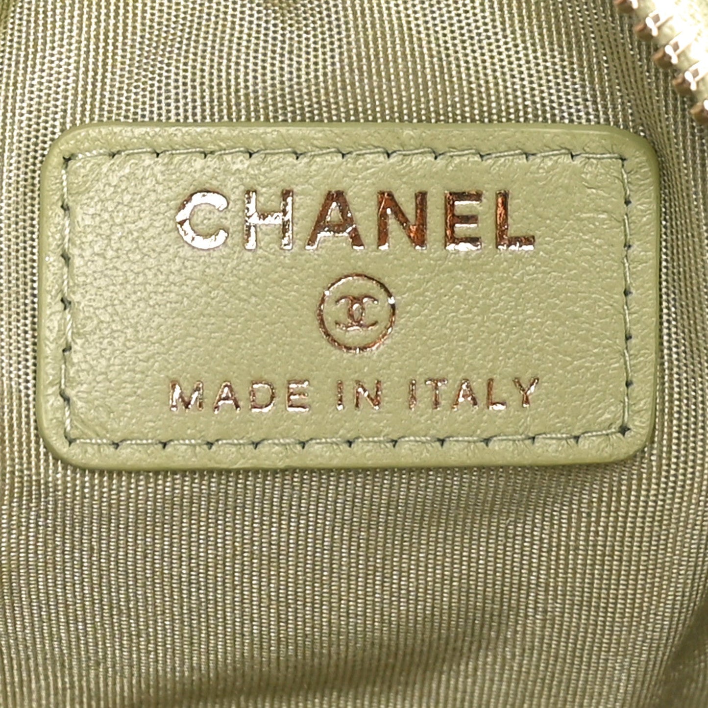 Chanel Lambskin Quilted Coin Purse Belt Bag Green