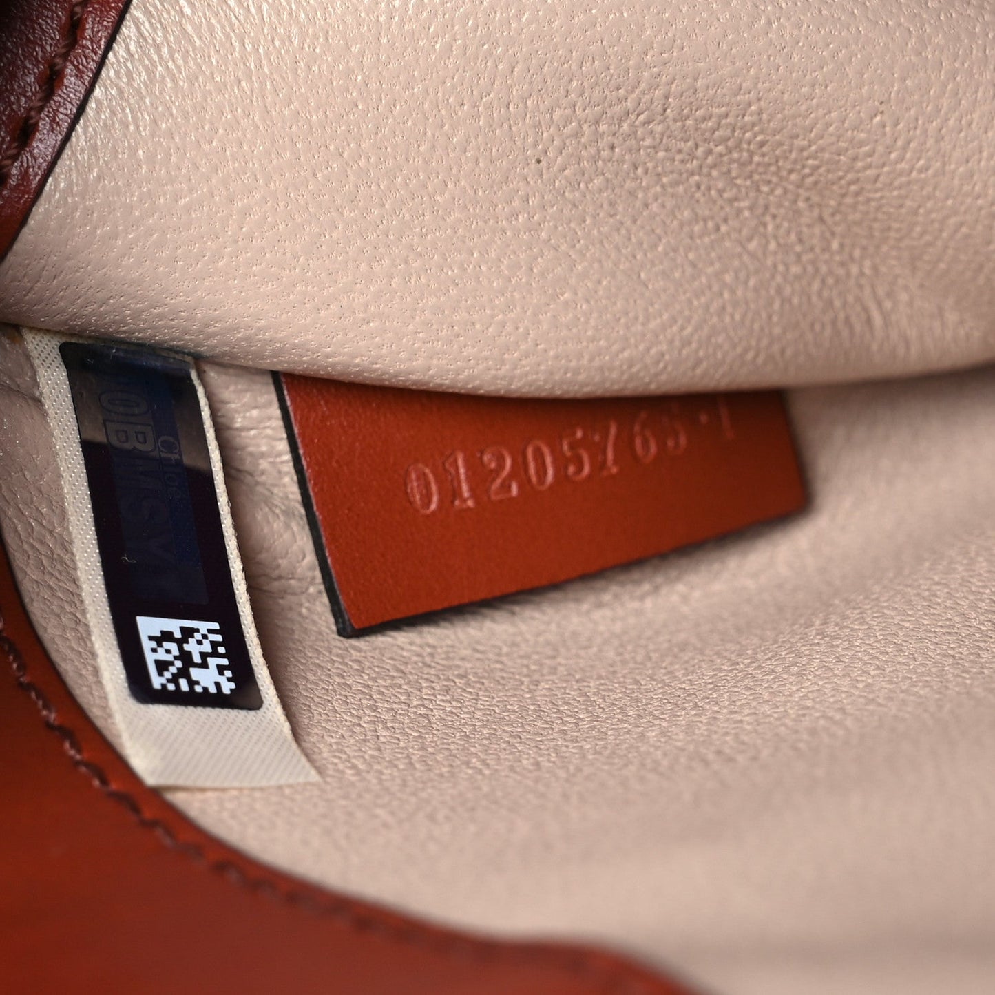 Chloe Shiny Goatskin Calfskin Mini Aby Chain Shoulder Bag Sepia Brown