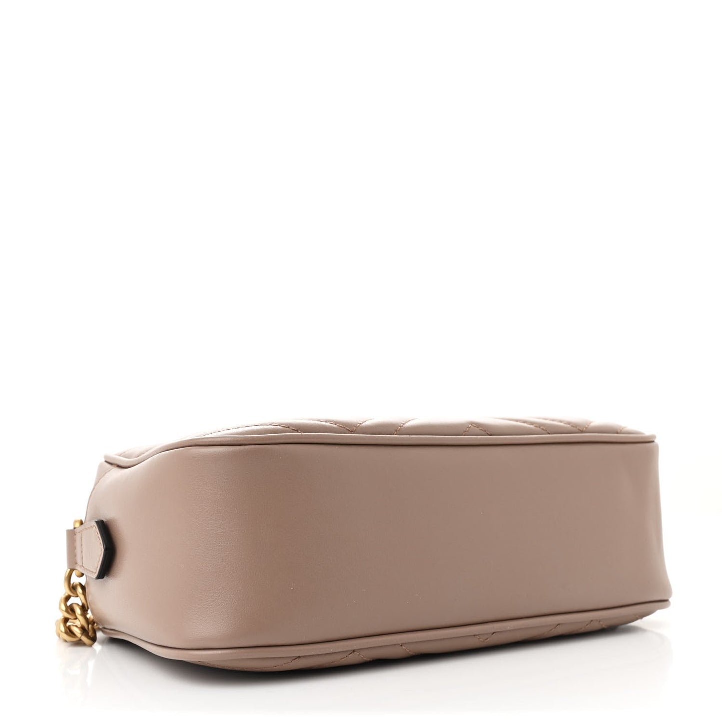 Gucci Calfskin Matelasse Small GG Marmont Chain Shoulder Bag Porcelain Rose