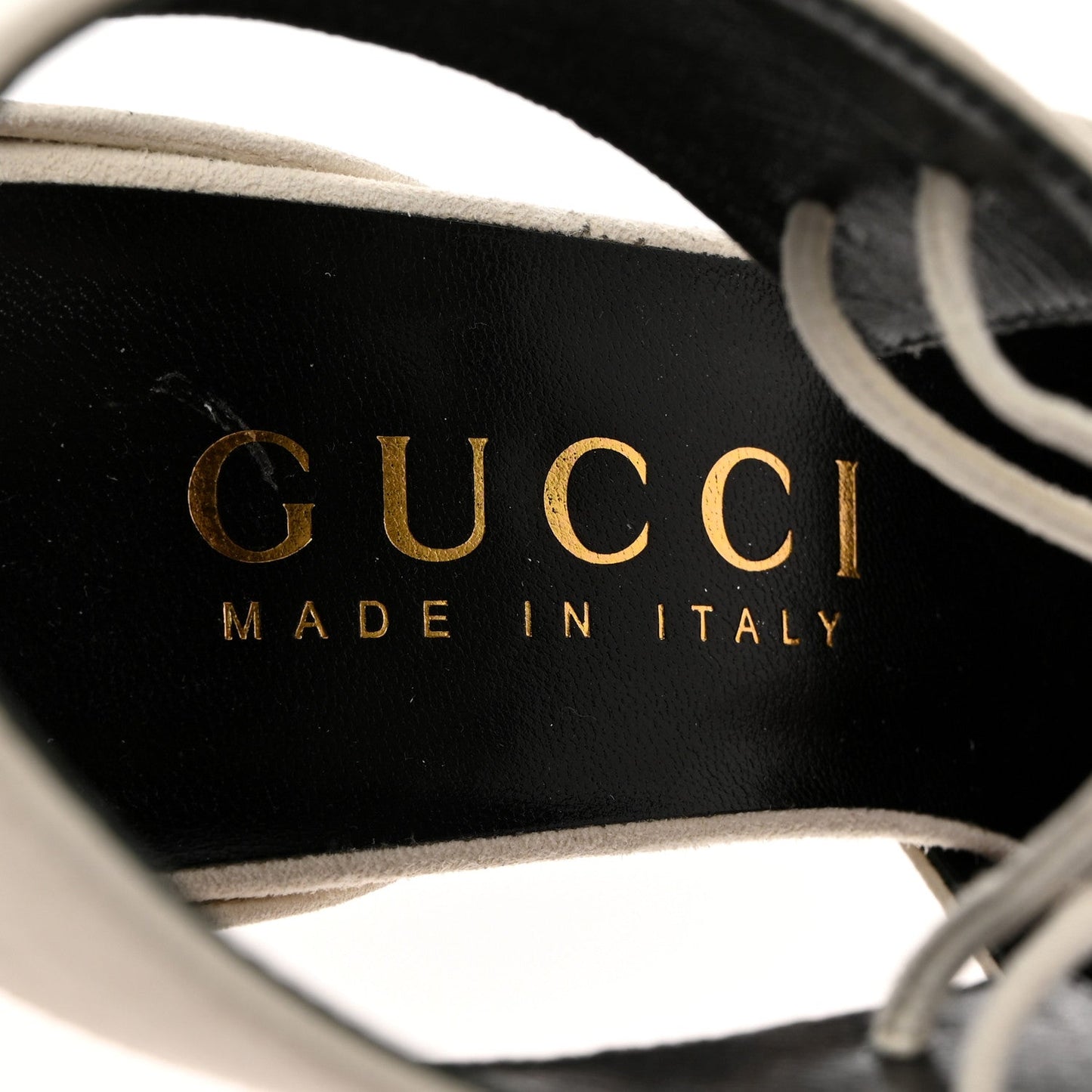 Gucci Soft Nappa Priscilla Ankle Cuff Pumps 40.5 White